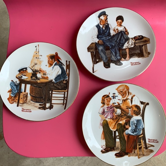 Norman Rockwell Plates - Picture 1 of 7